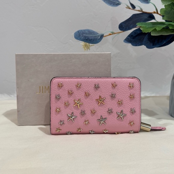 NEW✨Jimmy Choo Star Studded Bifold Compact Wallet - Picture 2 of 16